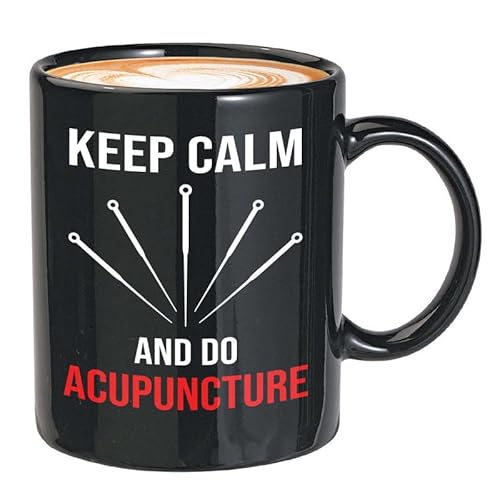 Flairy Land Acupuncturist Coffee Mug 11oz Black - Keep Calm and Do - Acupuncture Movement Acupuncturist Gifts Acupen Accupressure Massage Worker