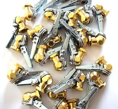 TM USWWAGOODS Replacement For/Fits 25 SOLID BRASS ANGLED LOCK ON TIRE CHUCK INFLATORS BB4103