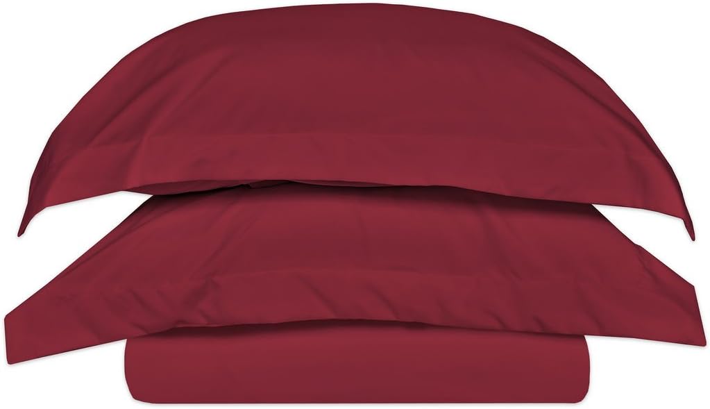 My Sweet Home 1500 Series Egyptian Quality 3pc Duvet Cover Set - Full/Queen, Burgundy