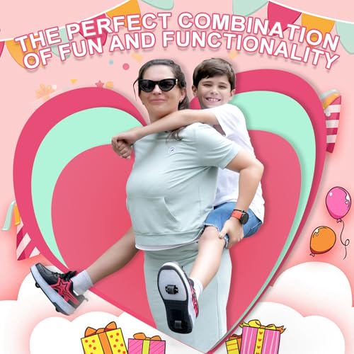 Tailoria Roller Skate Shoes For Kids Girls Roller Shoes Boys Rechargeable Wheels Kids Sneakers Fashion Color Shoes Shiny And Birthday For Boys And Girls White thumb #2