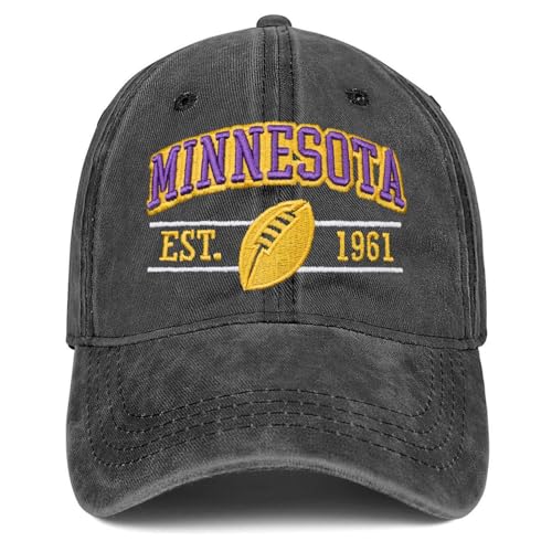 Football Hat for Men Women Vintage Embroidered City Hats Apparel Gifts Classic Baseball Cap
