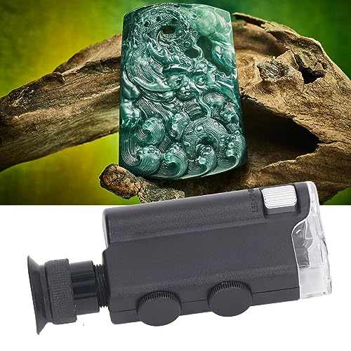 Image of Topyond Gemological Portable Microscope with 200x to 240x Optical Zoom and UV Light Digital Microscope Handheld for Jewelry Appraisal