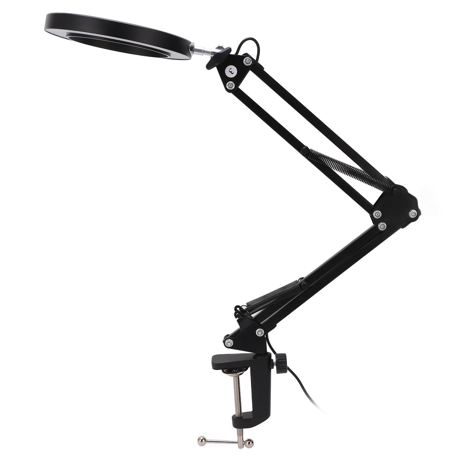 Hidyliu Lupa LED 5X con Clip y Brazo Flexible 3 Modos de Color para Lectura y Modelismo Vidrio