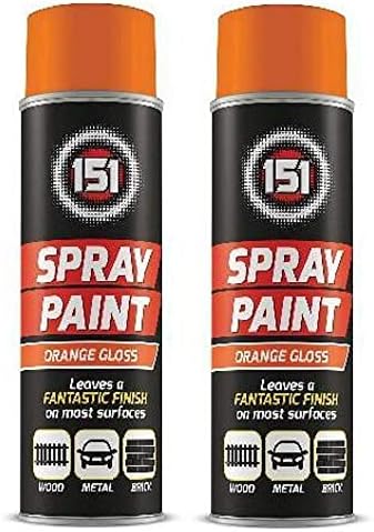 250ml High Grade Matt Gloss Household Spray Paint Can for Autos Wood Metal Plastic Graffiti (1, Yellow Gloss)