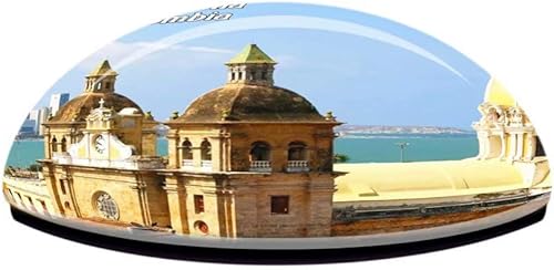 Miniatura 3 de Ciudad amurallada de Cartagena Colombia imán de nevera 3D Cristal de cristal turístico de viaje de la ciudad de la colección de recuerdo regalo