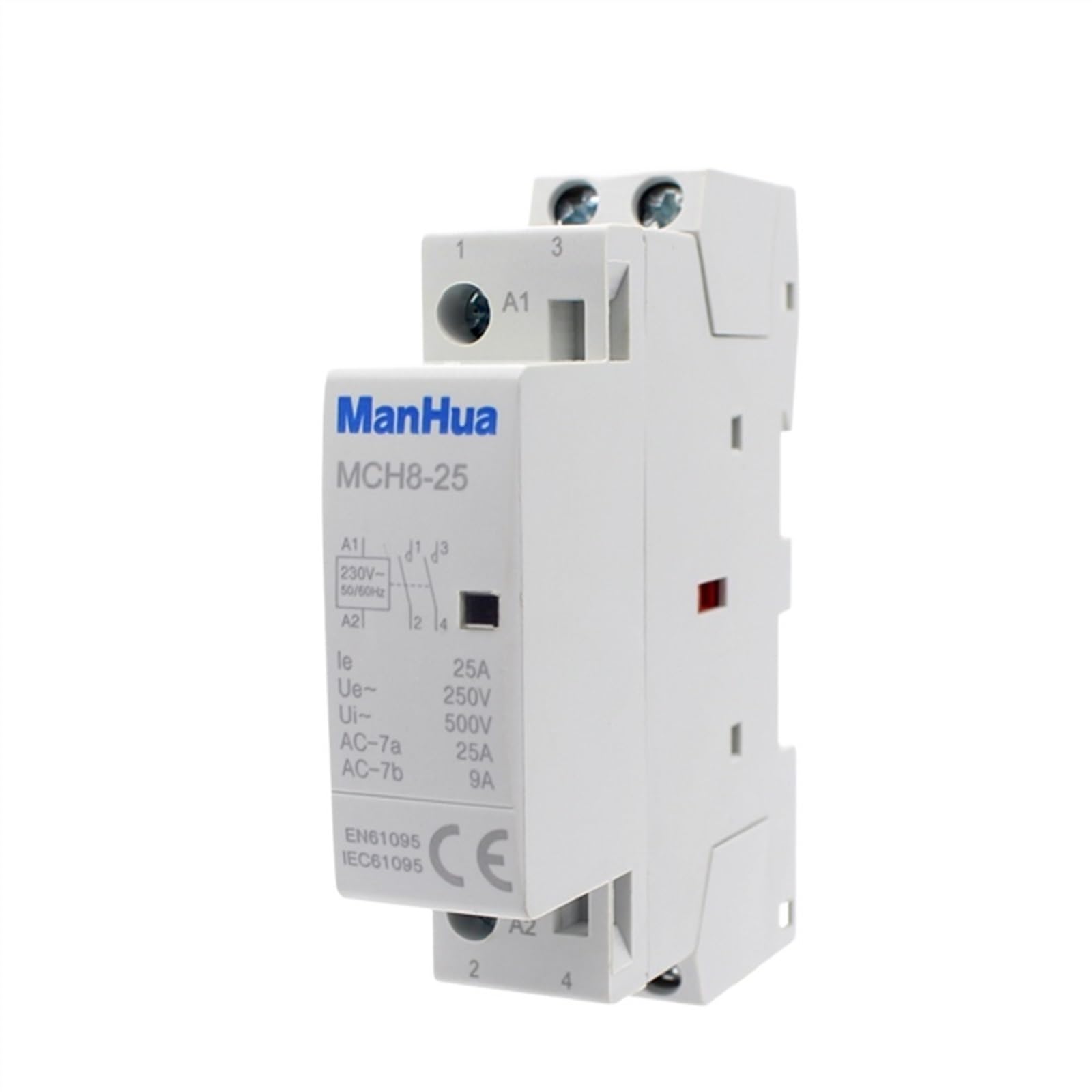 MGIMGFKZD 2P 25A 35mm Din Rail AC220-240V 2NO Modular Contactor