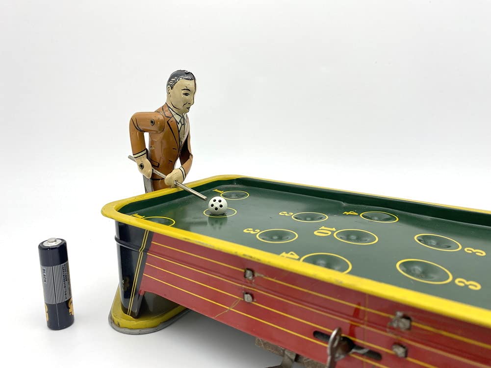 1950年米国レンジャーステール社 ビリヤード台プレイヤー　ブリキの おもちや Amazon | 1950年 レンジャースティール社 ビリヤードプレイヤー