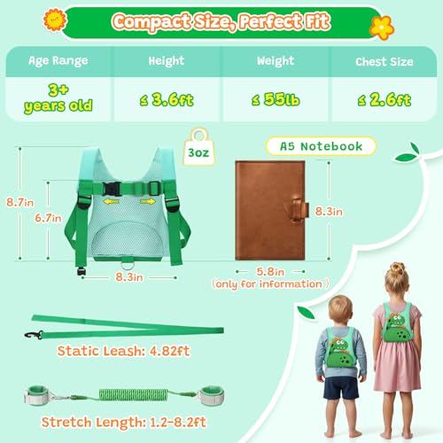 Image of Dr.meter 3 in 1 Toddler Harness Leash with Key Lock for Boys Girls