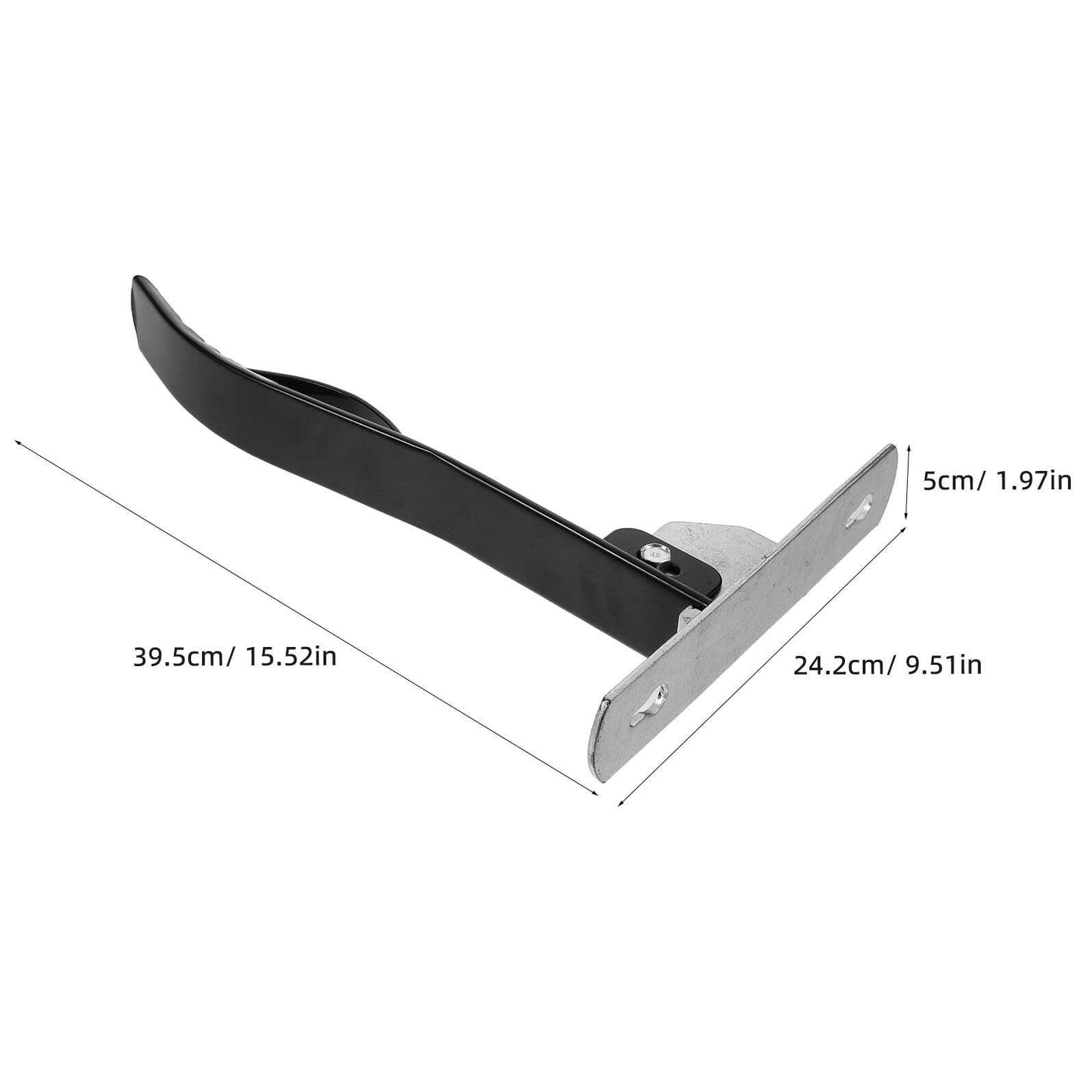 Soporte Plegable para Aparejos de Caballo Montado en Pared | Hierro Negro, 39, 50x24, 20x5, 00cm, para Establo y Competiciones Ecuestres