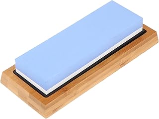 Veemoon Juego De Piedras De Afilar De Doble Cara Afilador Rectangular Piedra De Afilar Completa Kit De Piedras De Afilar Piedra De Afilar Grande Madera Azul