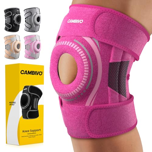 Image of CAMBIVO Knee Brace with Stabilizers, Gel Pad & Open Patella for Men & Women