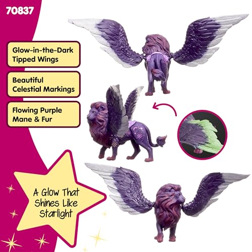 Image of Schleich Bayala - Moon Lion Toy Figurine - Kids Ages 5+ | 70837 | Unicorn Figurine, Fantasy Toy for Girls 5+, Magical Collectible, Screen-Free Imaginative Pretend Play, Fairy Animal Figure