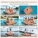 VOFiTNY Inflatable Floating Dock Swim Air Platform Island Raft Mat for Lake Beach Ocean with Rope Ladder, Non-Slip Surface