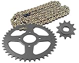 Kettenteilung: 415 2EXTREME Tuning Kettensatz kompatibel für Hercules Prima 42er Kettenrad und 11er Ritzel und Kette