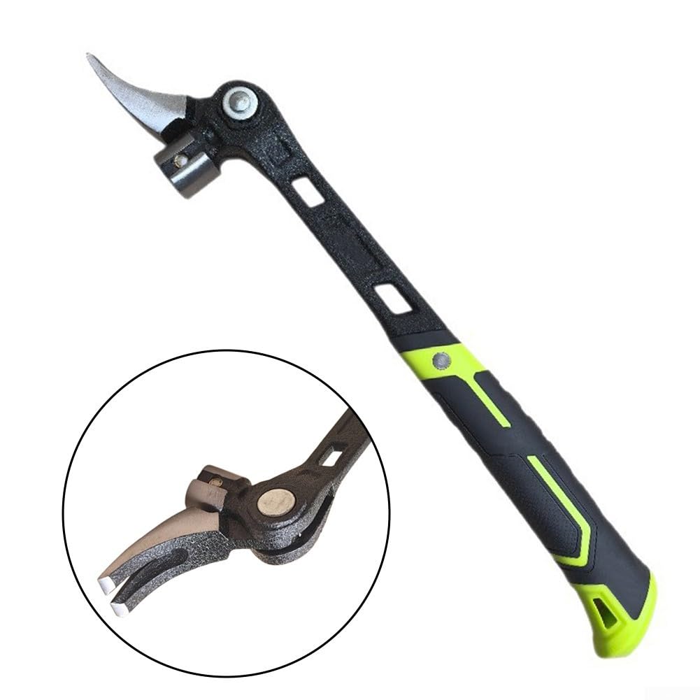 Martillo de garra ajustable de acero de alto carbono, cabeza multifuncional forjada para carpintería, mango ergonómico que reduce la fatiga, durabilidad tratada térmicamente