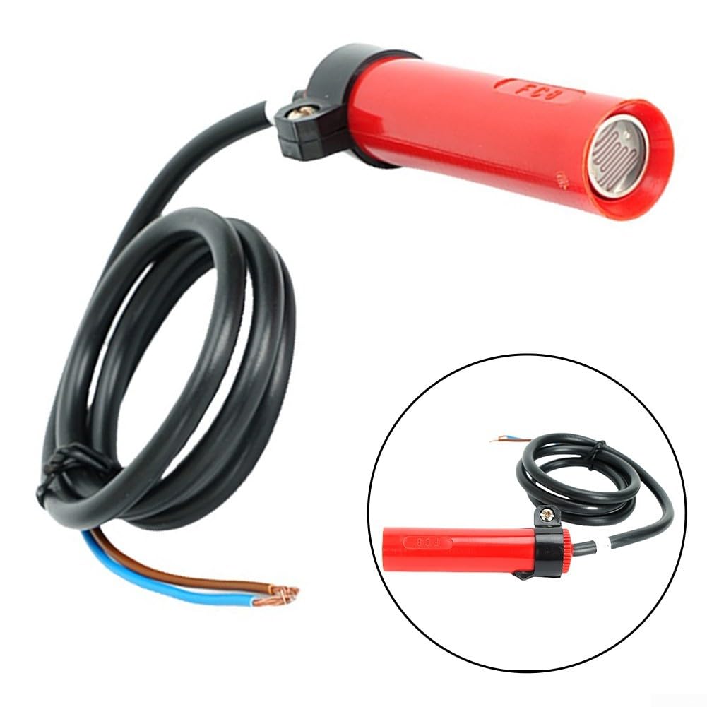 Détecteur de flamme, 1 pièce pour FC8, photocellule électrique photorésistor, détection de combustion précise, construction compacte en plastique, entretien industriel du brûleur