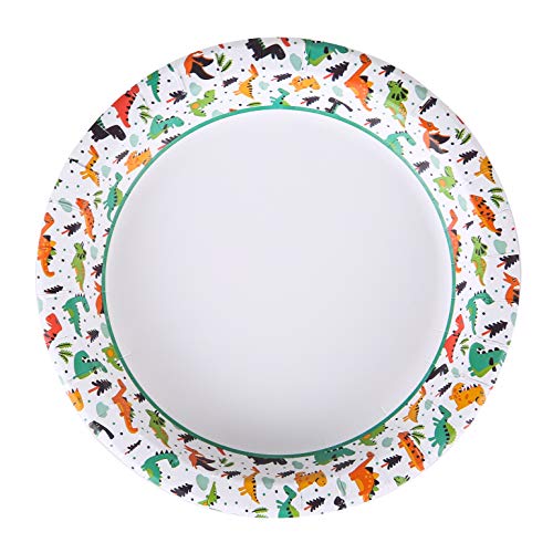 Glad for Kids Disposable Paper Plates, Dinosaurs, 8.5 Inch, 20 Count, 6-Pk - image 6