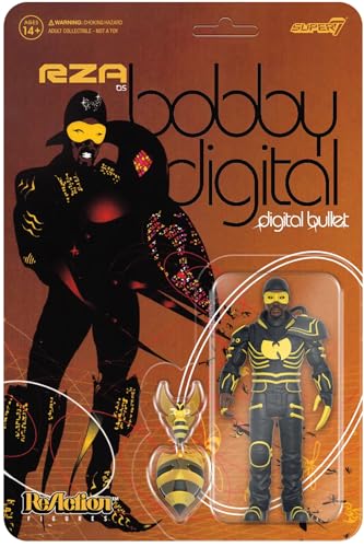 Super7 Slick Rick Reaction RZA Digital Bullet - Figura Decorativa (10 cm)