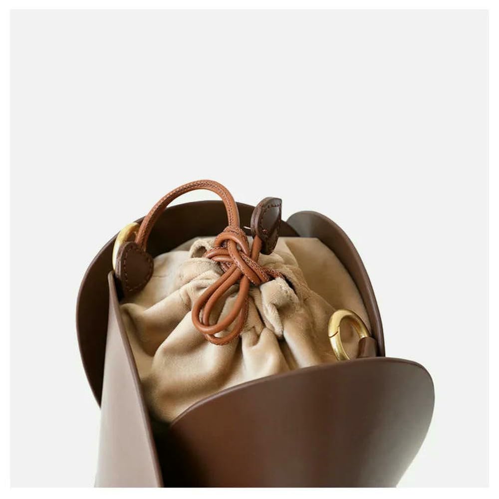 Sac Seau Femme Solide en Cuir Véritable Dames Sacs À Bandoulière Forme De Fleur Fourre-Tout De Luxe Sacs À Main Sacs À Main