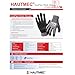 HAUTMEC ANSI A6 Cut Resistant Work Gloves, EN 388 4X42F Cutting Proof Gloves for Men, InnoFlex 13-Gauge Knit Nitrile Dipped, Touchscreen, Breathable for Construction/Machinery/Glass/Garden(L)