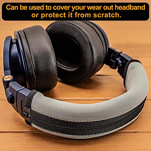 Replacement Headband Cover Compatible ATH M50X M50 M40X M40 M30X M20X Headphones (Silver) miniatura 5