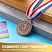 Sasylvia 120 Pcs Gold Silver Bronze Prizes Award Medals Winner Medals for Awards Adults Medals for Baseball Softball Sports Spelling Bees Competitions 2 Inch(Bronze,3rd)