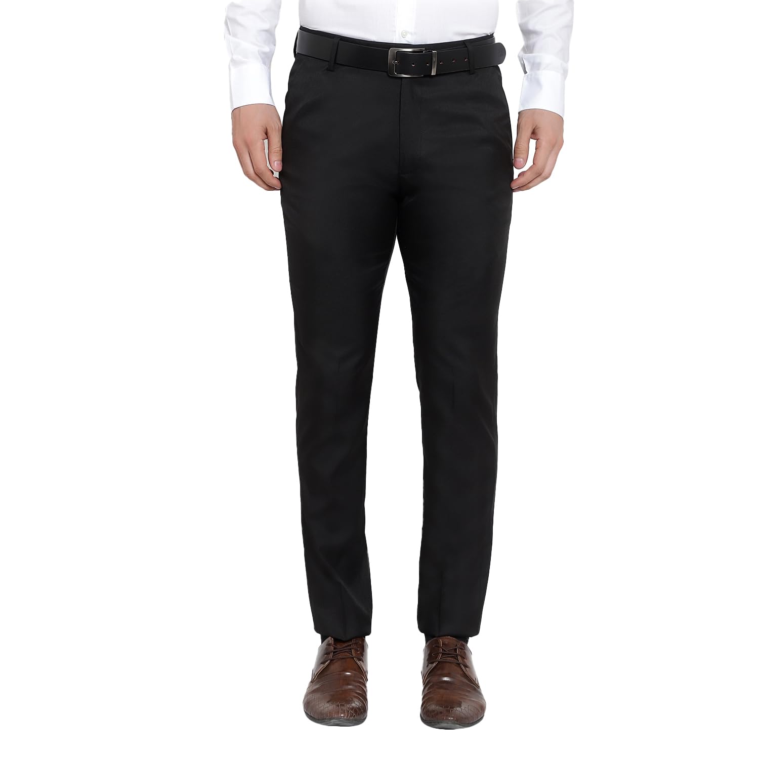 Men's Formal Trousers, Slim Fit Office Wear Pants, Business Casual Dress Trousers, Comfortable Everyday Formal Wear for Men-picture-37