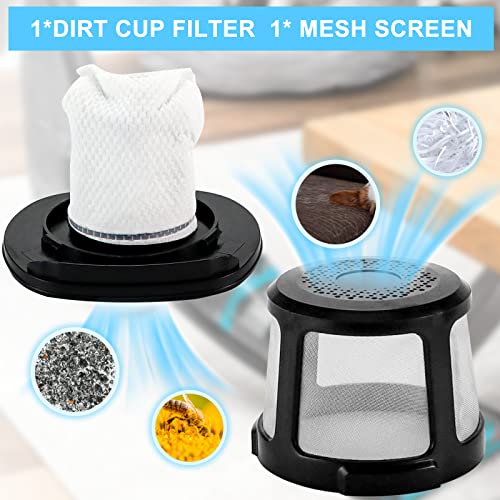 3061 Filter Replacement for Bissell Adapt/PowerLifter Ion Cordless Vacuum 2286 2482 2387 Compare to Part #1616323 1616322 1617684 LUXRILIX