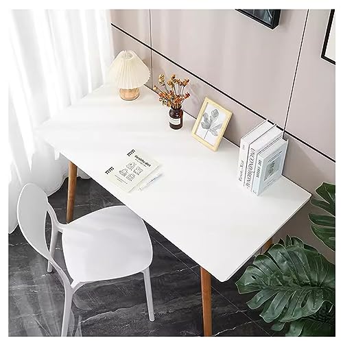 Tapis de protection de bureau en cuir blanc et sous main design grand format