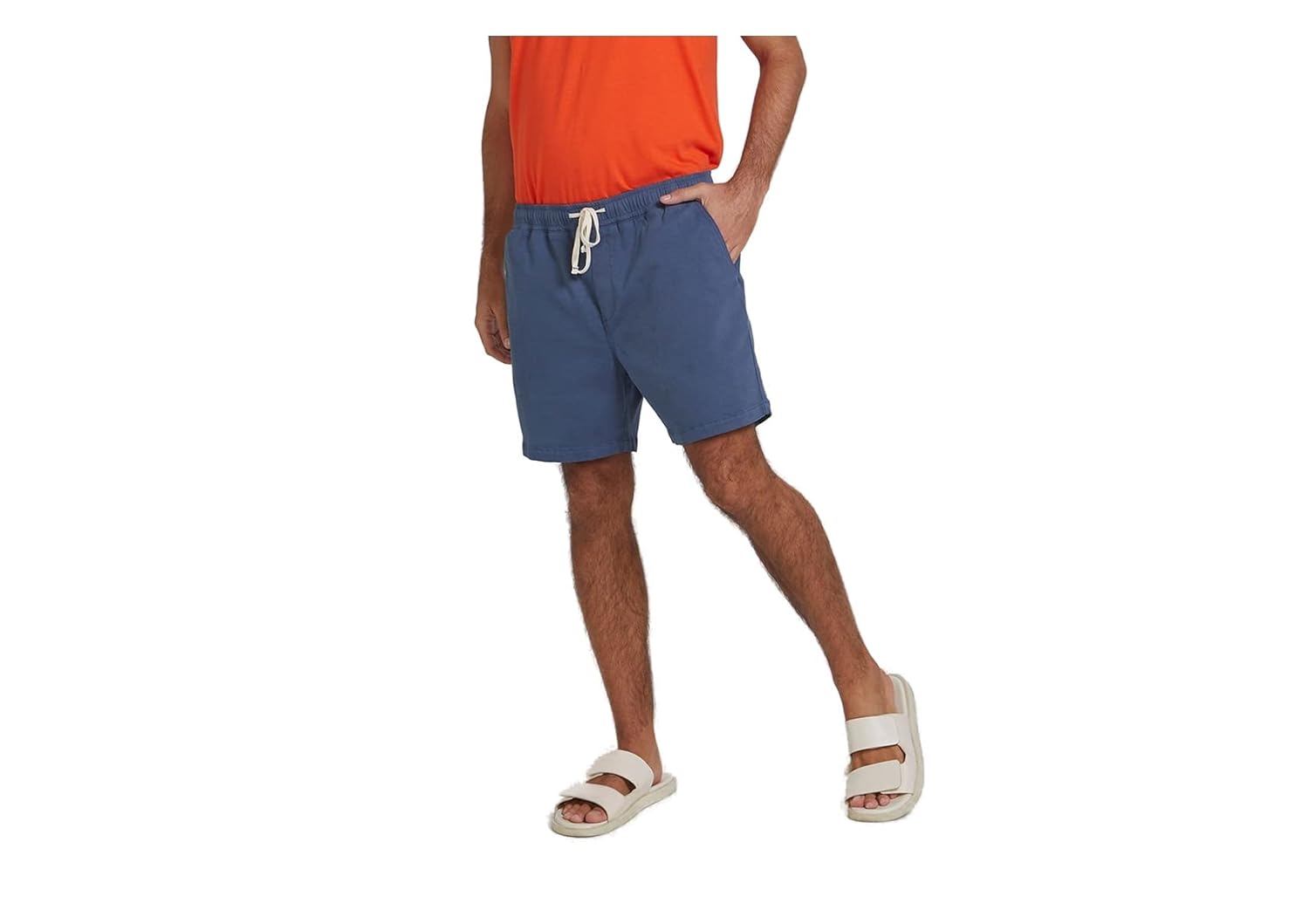 Hering – Shorts Masculino Em Sarja Azul P