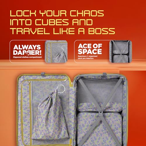 Image of American Tourister Purimax 67 CM Check-in Suitcase with TSA Lock & 8 Wheels Hard Polycarbonate /Trolley Bag for Holiday /Travel Bag for Holiday /Travel Bag with Double Spinner Wheels for Unisex- Yellow