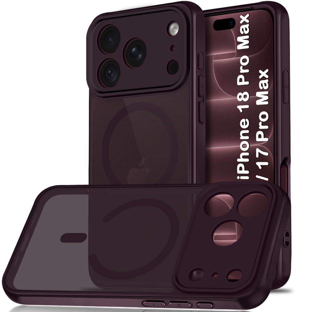 TheGiftKart for iPhone 17 Pro Max Case, Matte Frosted Hard Back Cover Compatible with MagSafe, Hybrid Shockproof iPhone 17 Pro Max Cover with Camera & Screen Protection (PC & TPU, Translucent Black) — Amazon image 20