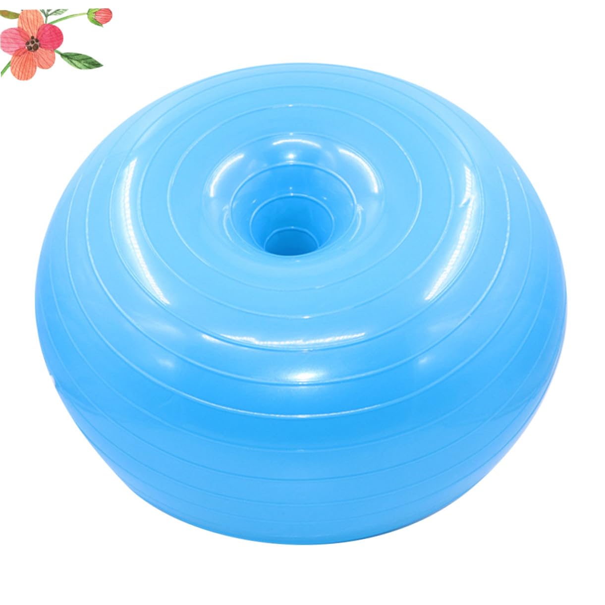 Toyvian Gymnastikball Yoga Ball PVC Platzsicherer Balance Trainingsball mit Luftpumpe für Pilates und Fitness Zuhause