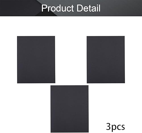 Miniatura 3 de Utoolmart Hojas de lijado de grano 220 hojas de lija de carburo de silicio seco húmedo para muebles de madera, pulido automotriz de metal, 3 piezas