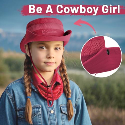 Zando Kids Sun Hat - Outdoor UPF 50+ Boys & Girls Wide Brim Kids Fishing, Hiking, Camping, Beach & Safari Hat3