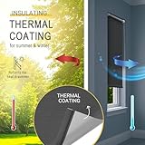 Sol Royal Thermal Blackout Roller Blinds for Windows 40x160 cm - Darkening Living Room Kitchen Bathroom Window Blind Easy Fit No Drilling - Privacy Black Out Blinds Grey for Balcony Doors T42 - Image 5