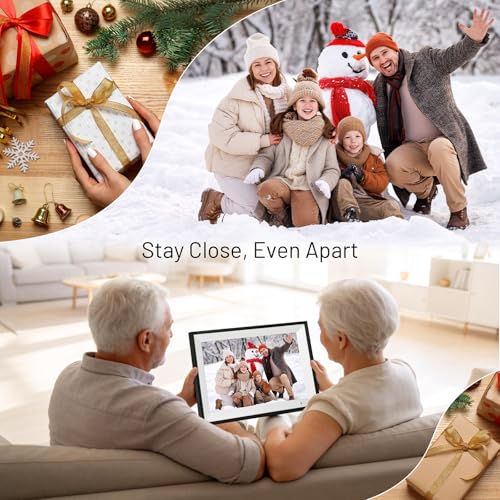 Image of AEEZO Digital Picture Frame, 10.1 Inch Digital Photo Frame with 1280 * 800 HD IPS Touch Screen, Smart Digital Frame Built-in 32GB Memory, Auto-Rotate Easy Setup via AiMOR APP(Black)