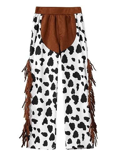 Choomomo Cowboy Tassel Pants for Boys Girls Children Western Trousers Kids Halloween Fancy Outfits3
