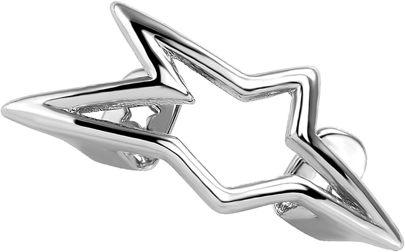 Joyería de dientes de cobre con estrella hueca miniatura 1
