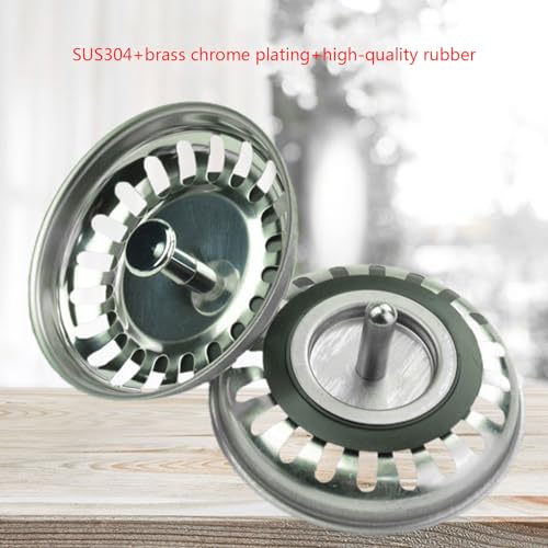2 Coladores para Fregadero de Cocina en Acero Inoxidable miniatura 4