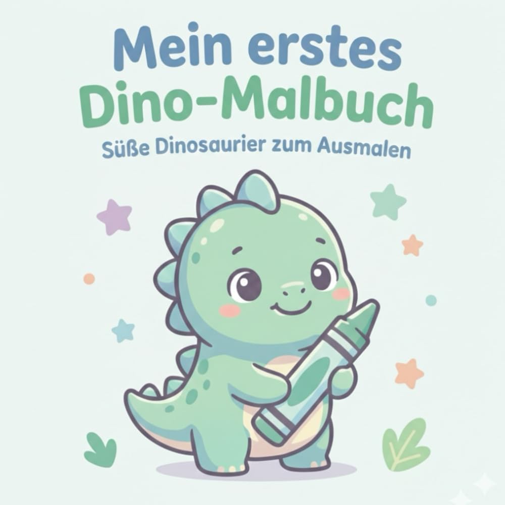 Mein erstes Dino-Malbuch: Süße Dinosaurier zum Ausmalen