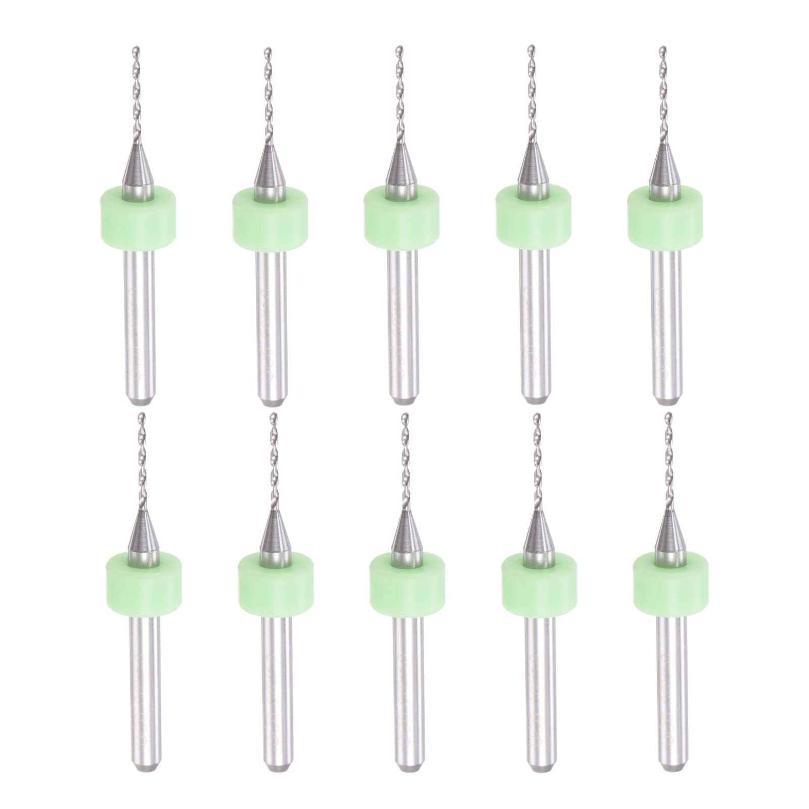PCB Drill Bits Set - 1/8" Shank Tungsten Carbide -10