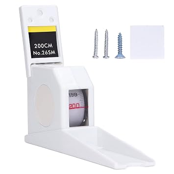 200cm Height Measuring Ruler Height Measuring Tool Portable Wall Mounted Height Meter for Kids AdultWhite