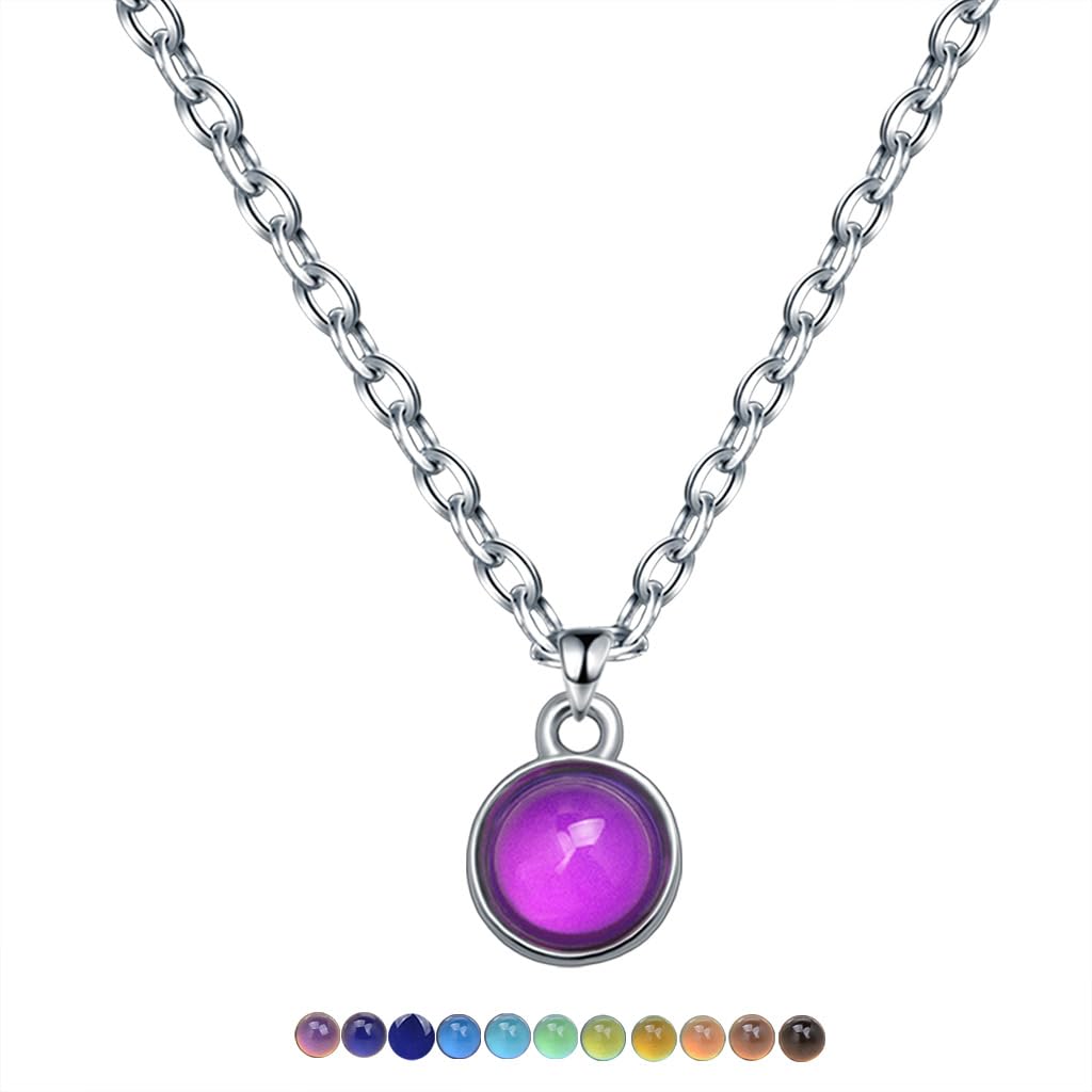 AINILOVETemperature Sensing Necklace Mood Necklace Ocean Color Changing Necklace for Women Sea Animal Lovers Color Changing Mood Jewelry Gifts