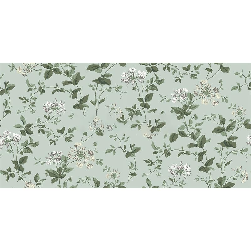 Papier peint panoramique 3D intissé feuilles vertes menthe salon mural 300x210