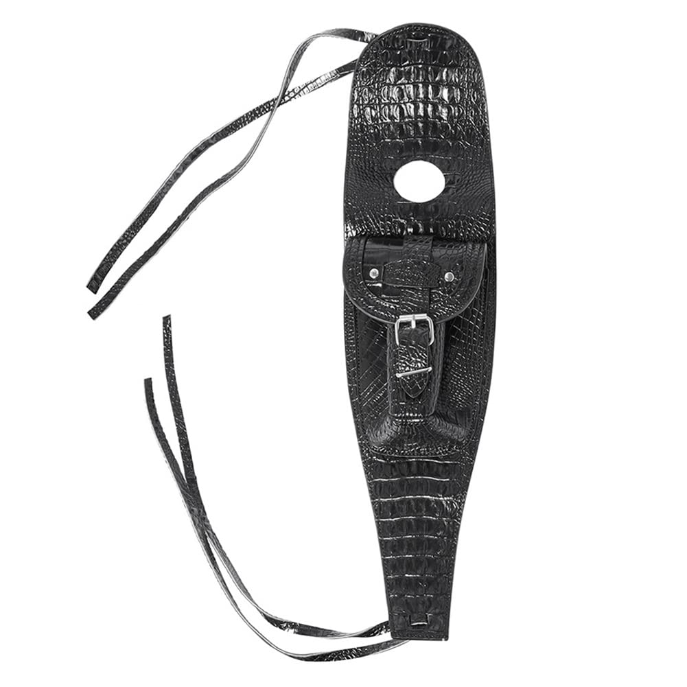 BACAR Motorcycle Gas Tank Bag, PU Leather Fuel Tank Bag, Dash Console Center Pouch Black Bag for Harley Sportster models, XL883 XL1200, 48, 72