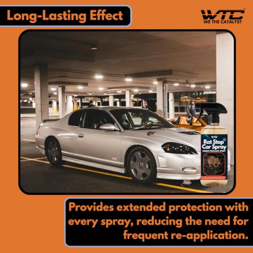 Image of WTC Rat Stop Car Spray - 500ml Rodent Repellent for Cars, Bikes, Garages & Homes | Protects Wiring & Engine Bay | Up to 90 Days Protection