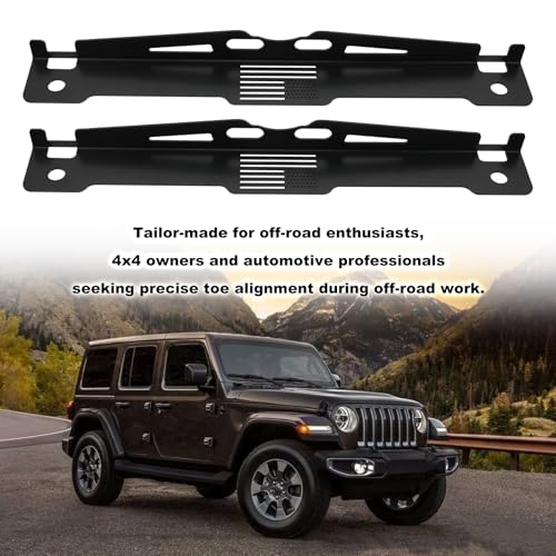 Image of RULLINE Toe Plates Wheel Alignment Tool, Alignment Tools Automotive, 2-Pack Toe Alignment Toe Plates，Stainless Steel Wheel Alignment Tool Plate，Alignment Tools Automotive for Car, Truck, SUV