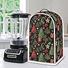HUISEFOR Xmas Tree Blender Cover Dust Cover Universal for Most Small Kicthen Appliance, Kithcen Decor for Countertop Dustproof Coffee Juice Maker Protector Covers Gift for Friends #3