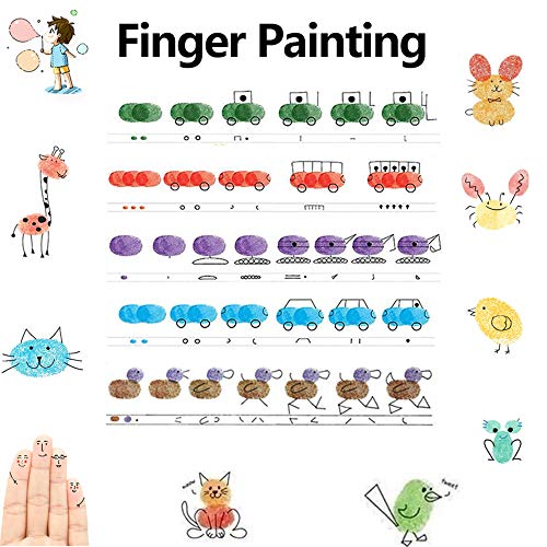 Finger Ink Pads For Kids Washable Craft Ink Stamp Pads,18 Colors Diy Kids Rainbow Finger Ink Pad For Rubber Stamps, Paper, Scrapbooking, Wood Fabric #TOP3